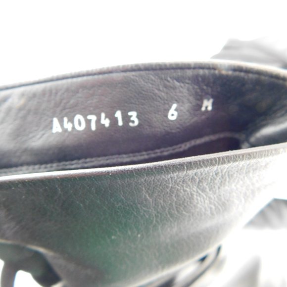 STUART WEITZMAN Black Leather Slouch Ankle Wrap Booties 6 - Picture 11 of 11